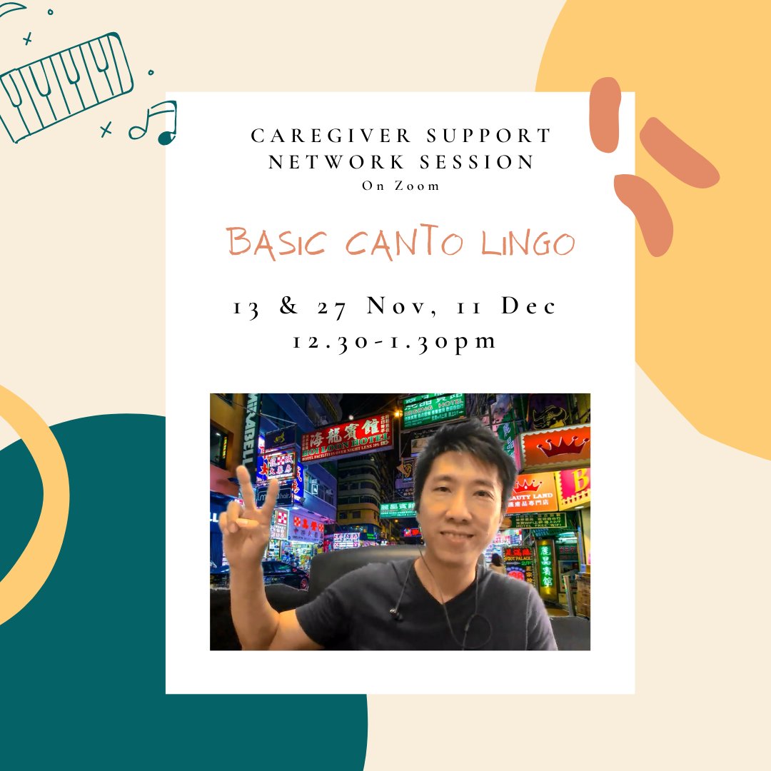alz_sg's tweet photo. Have you signed up yet for our new Caregiver Support Network sessions?

Why not start with our bi-weekly Friday lunchtime sessions, Basic Canto Lingo from 12.30-1.30pm, where you can pick up handy words and phrases in Cantonese?

Join us on these sessions: 13 Nov, 27 Nov &amp; 11 Dec https://t.co/jnqTsXQhQ5