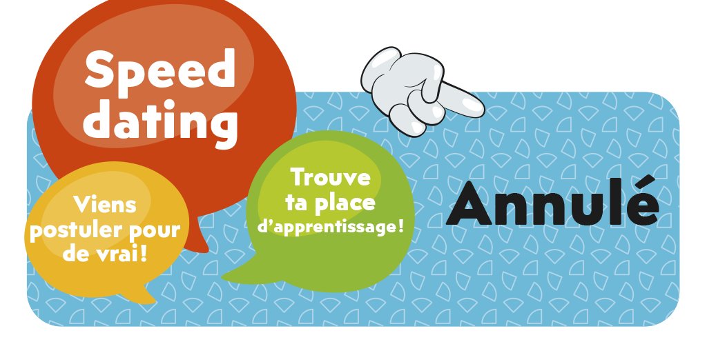 bepogch's tweet photo. ANNULATION DU SPEED DATING DE MOUTIER
19 novembre au Forum de l’Arc de 17h30 à 19h30

En raison des dernières mesures sanitaires, nous sommes dans l'obligation d'annuler l'événement du 19 novembre.

Retrouve toutes les infos: https://t.co/4UBU0RJzQS https://t.co/IB4jercfyz