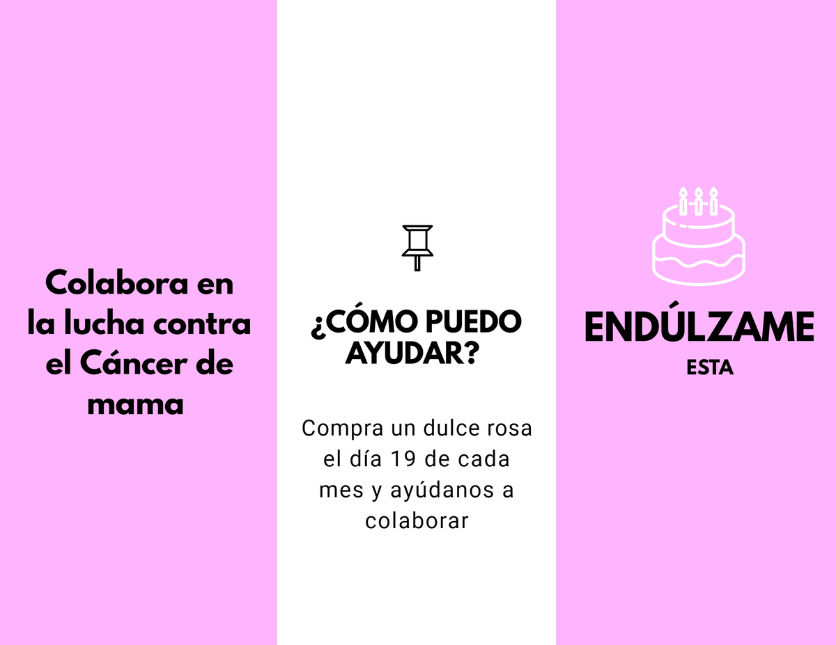 cambio_buscando's tweet photo. Desde Endúlzame Esta queremos poner nuestro granito de arena en la lucha contra el Cáncer de mama mediante nuestra nueva campaña #YoApoyoAlRosa, tú también puedes colaborar, ¿nos ayudas? Pincha en la foto para saber cómo🍰💪🏻 #FelizMartes #Tarta #Pasteles https://t.co/xGrEn14TMS