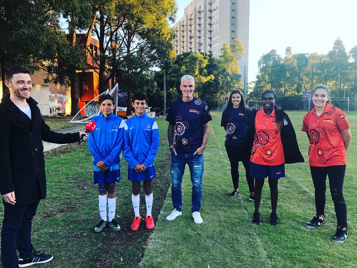 Craig_Foster's tweet photo. We’ll be in Dubbo this weekend for @FootballJMF Indigenous Football Week #IFW2020 with kids from @theNCIE, Redfern &amp; @ESFA, the brilliant Jada Whyman &amp; Adam Goodes to push for football to walk hand in hand with Indigenous Australia @ulurustatement #NaidocWeek2020 ✊💜👏 https://t.co/axXJ4BAPLg