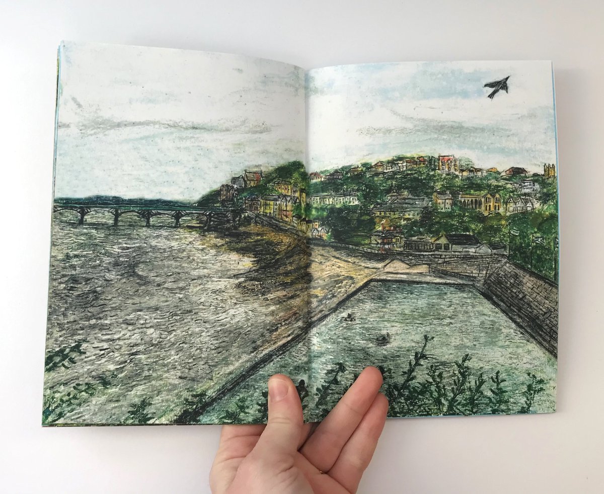 vlwillmott's tweet photo. Out now, available to order on https://t.co/dPgRcM69l6 is my new Lockdown Sketches 2 book! Featuring 16 double page sketches, drawn in pastel from my summer sketchbook. #summer #lockdown2 #book #selfpublish @ripedigital #christmasgift #illustration #zine https://t.co/LMQ5jF8GMR