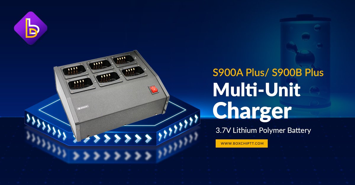 boxchip's tweet photo. BoxChip offers Multi-Unit Charger, Dock Charger for S900 Plus Network Radios - https://t.co/PgyPxY3ZG7

#TwoWayRadio #Radio #4G #LTE #PoCRadios #missioncritical #DMR #DigitalBodyCamera #AmateurRadios #NetworkRadios #LTERadio #BodyCamera #PTTSolutions #PoCDevices https://t.co/Elk9qsCDlx