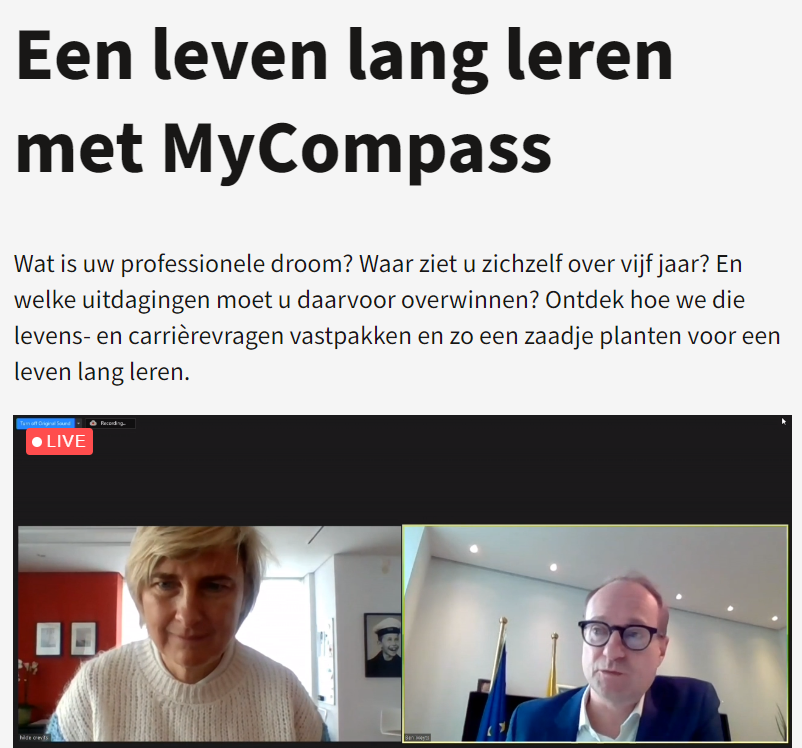 AnDeMoor's tweet photo. Trots op @odiseehogesch -collega's @Steven_Vanmol &amp; @johandewilde vr lancering van tool @Mycompass voor een leven lang leren tijdens Odisee-stakeholdersevent met @BenWeyts &amp; @crevits: "We moeten leercultuur inburgeren en MyCompass kan daarin rol spelen.": https://t.co/xlK14kCgYZ https://t.co/jTmiZOBawo