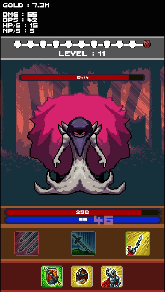 Please try Grimland RPG Clicker ( early access )
play.google.com/store/apps/det…

Clicker RPG game with equipment with unique skills, mercenaries to hire, skills to upgrade

#indiegame #indiedev #IndieGameDev #indiegames #pixelartist #gamedev #mobilegames #mobilegaming #madewithgodot