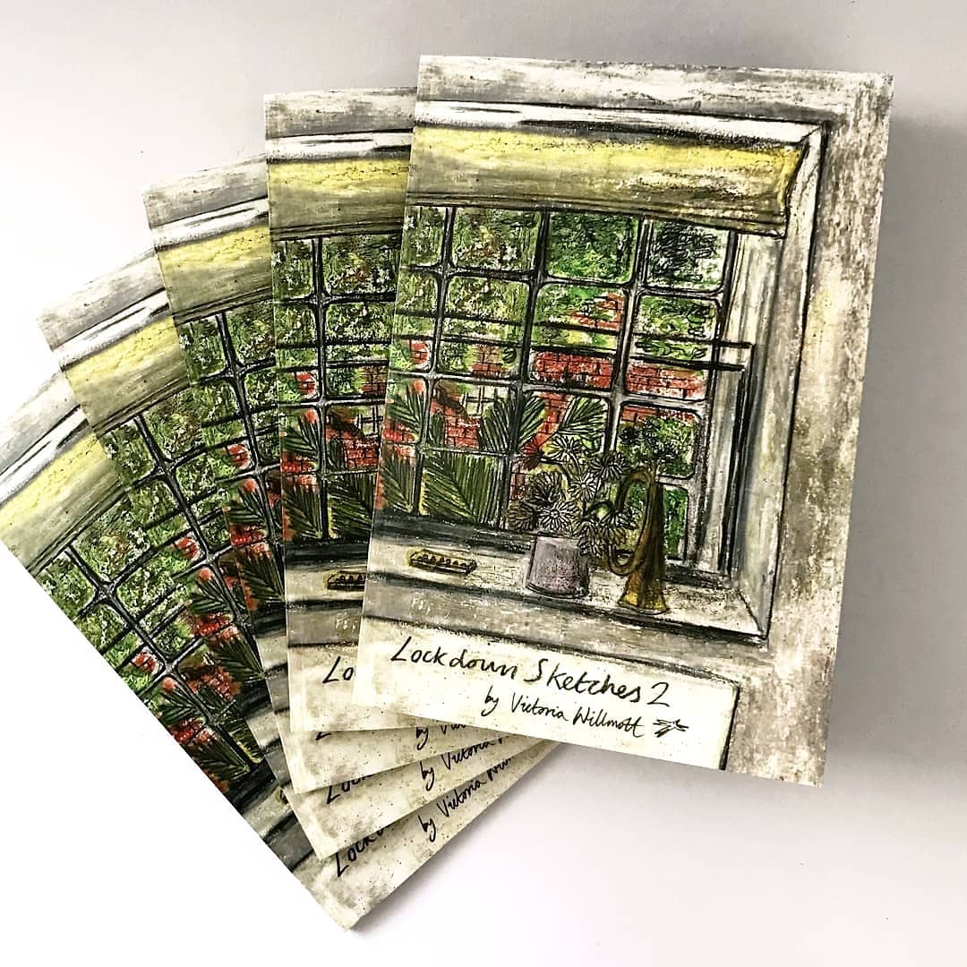 vlwillmott's tweet photo. Out now, available to order on https://t.co/dPgRcM69l6 is my new Lockdown Sketches 2 book! Featuring 16 double page sketches, drawn in pastel from my summer sketchbook. #summer #lockdown2 #book #selfpublish @ripedigital #christmasgift #illustration #zine https://t.co/LMQ5jF8GMR