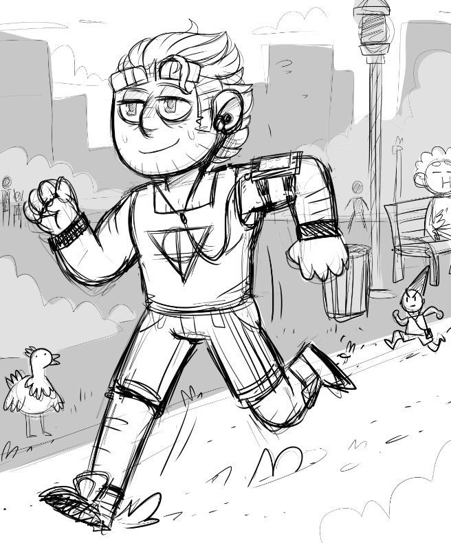 I forgot I never finished that super old drawing of Nicholas.

Can... can someone explain to me why I drew a chicken on the bottom left? 