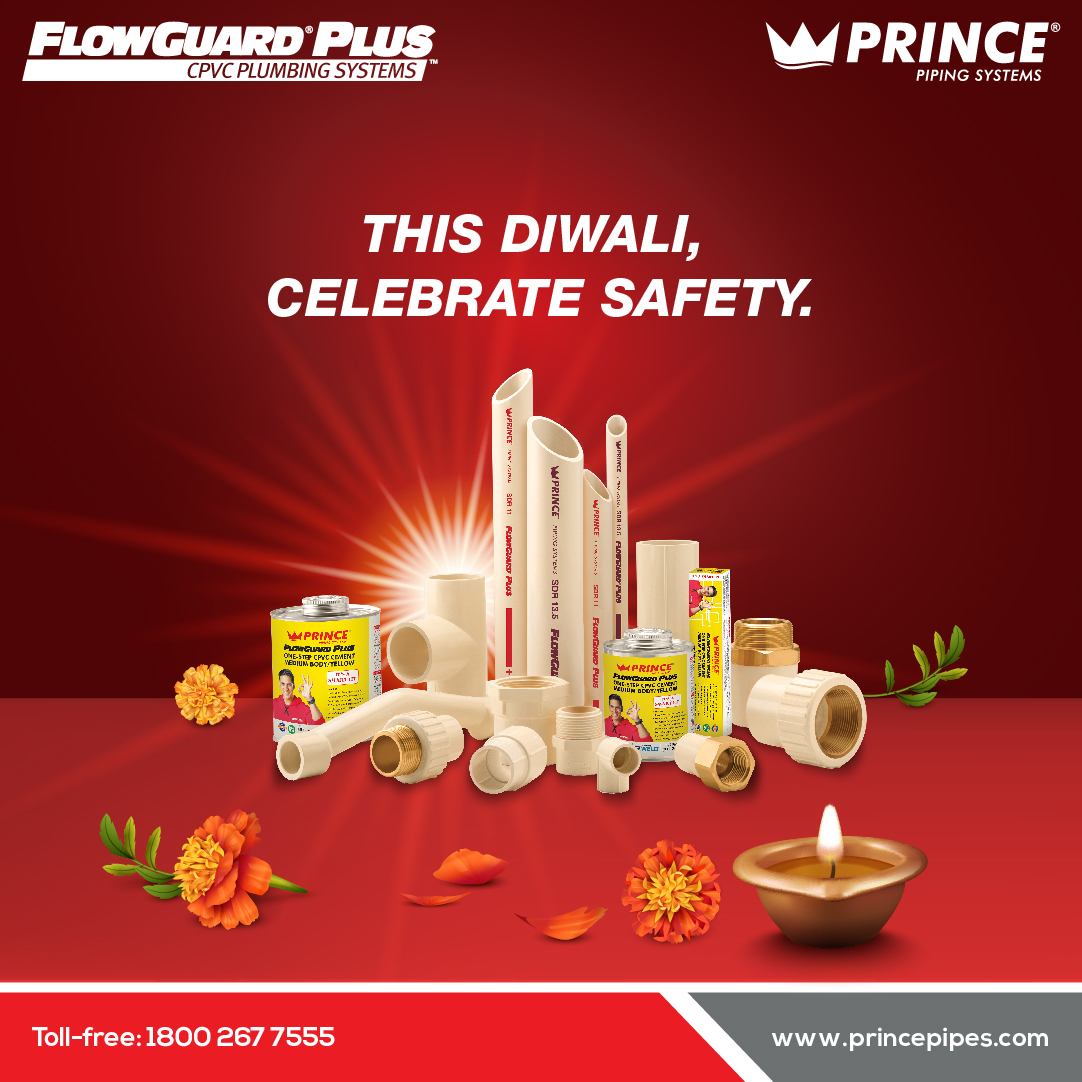 Prince_Pipes's tweet photo. Whether it's about not burning #crackers or choosing the #plumbingsystem for your home, #safety always comes first.
So, always choose #FireRetardant #FlowGuardPlus #CPVC pipes & fittings.
#PrincePipes wishes you a #safe & #HappyDiwali.
#Diwali #StaySafe #FireSafety #Plumbing https://t.co/ZoGIXzndva