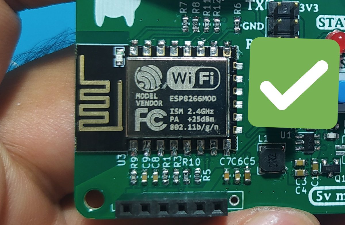 IObrizio's tweet photo. Compré un pequeño lote de estos chips y no funcionó el "deep sleep", se quedaba colgado al despertar.

Es un esp-12F , solo funcionó correctamente con los esp-12E

#esp8266 #esp12f #esp12e #faulty https://t.co/ZVixSa8yoL