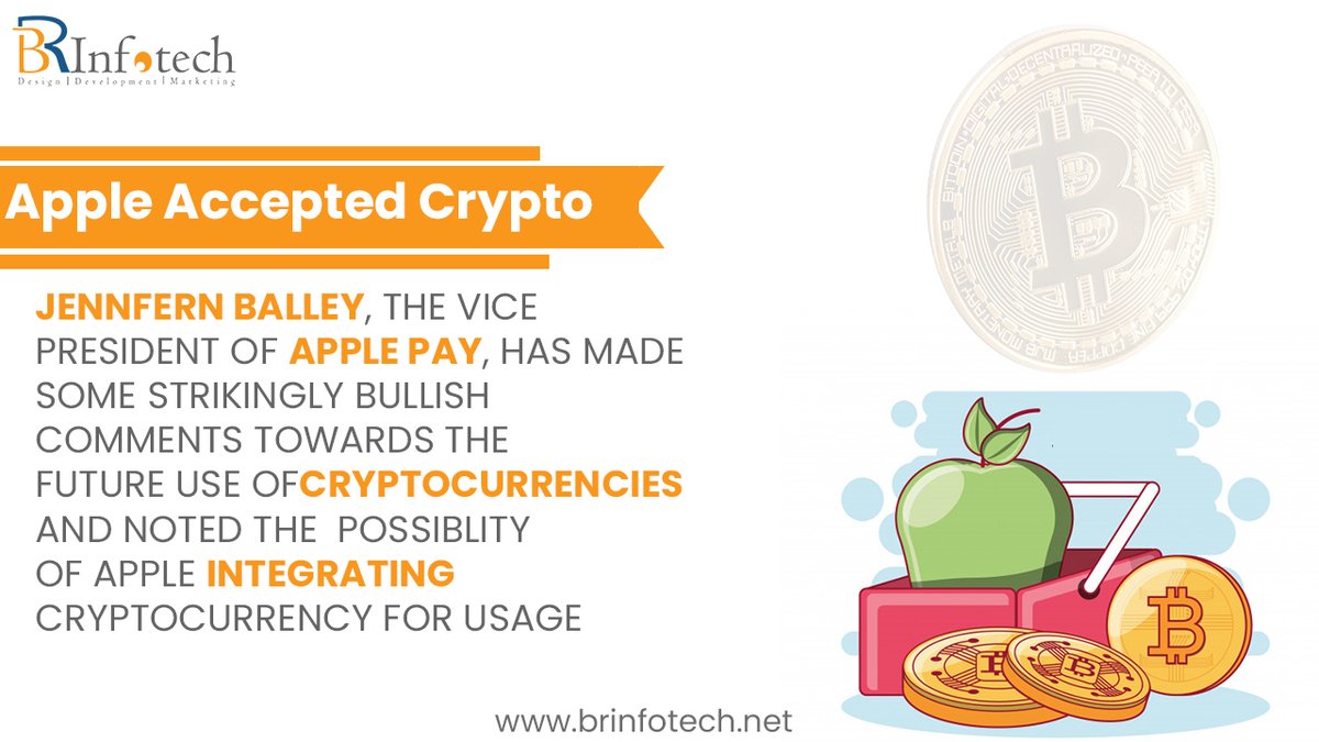 BRInfotech1's tweet photo. Apple may not be fully on the crypto bandwagon like other tech companies, but it is keeping an eye on digital currency.
#bitcoin #ethereum #litecoin #icoservices #lot #tokensale #tokens #applepay #coinbase #blockchain #cryptomemes #cryptoporn #cryptocurrency #ERC20 #brinfotech https://t.co/EdR7H7ZNBk
