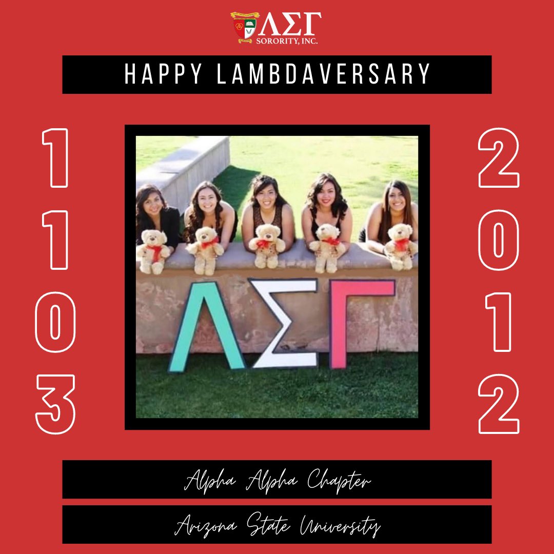 LSGSororityInc's tweet photo. Happy Belated Lambdaversary to our Alpha Alpha chapter at Arizona State UniversityπΉ #ΞΣΠ#LambdaSigmaGamma #ASU #AlphaAlpha #IPSE #UnityThroughSisterhood #BeautyThroughDiversity https://t.co/32NXUi5woC