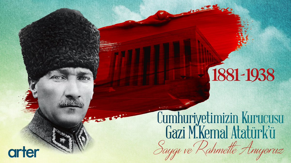 arterajans's tweet photo. Cumhuriyetimizin Kurucusu Gazi Mustafa Kemal Atatürk’ü Saygı ve Rahmetle Anıyoruz. https://t.co/GTjkAVb92n