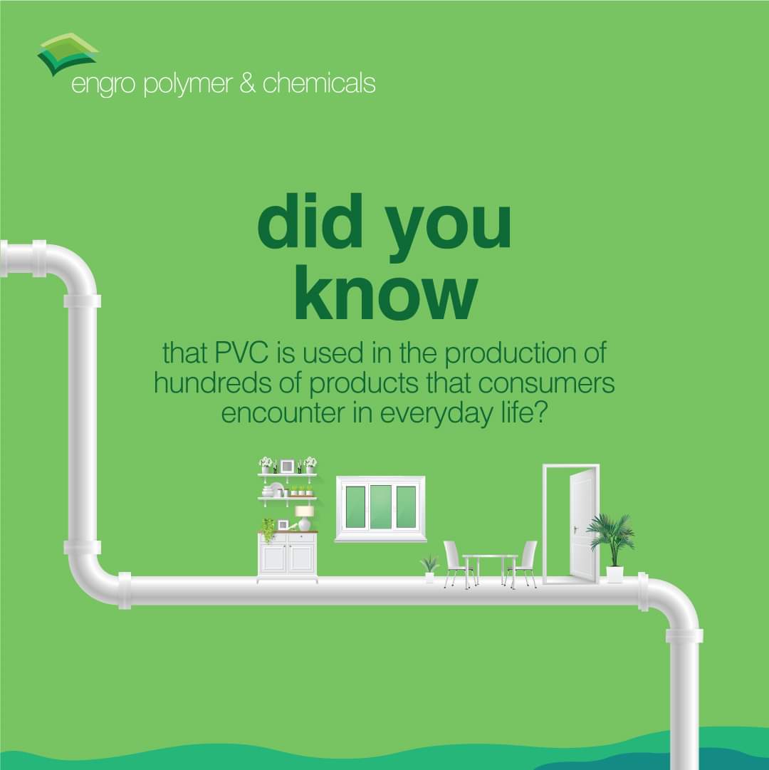 engro_group's tweet photo. PVC is widely used on a daily basis in the areas of agriculture, healthcare, construction, and electronics.
#MaterialsForLIfe #ENablingGROwth #DidYouKnow #Pakistan https://t.co/pZxHXwFFB5