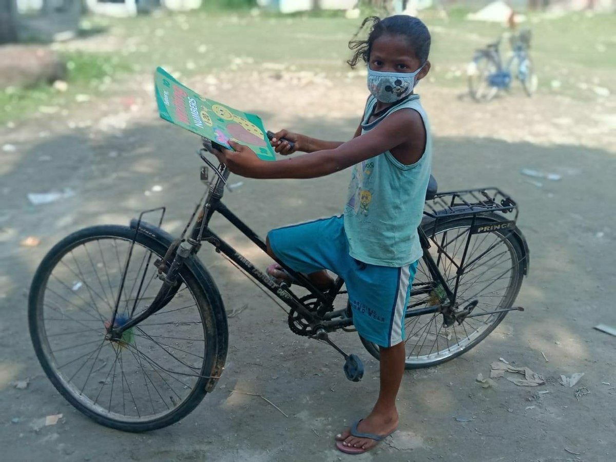 rha_india's tweet photo. #AcademyConnect

And this little star from #Jalpaiguri Academy is all set to cycle her way into the city for a tour with her virtual friend!🚲💚

#RobinHoodAcademy #MissionEducation #ChildrensDay https://t.co/1awICZNtPk