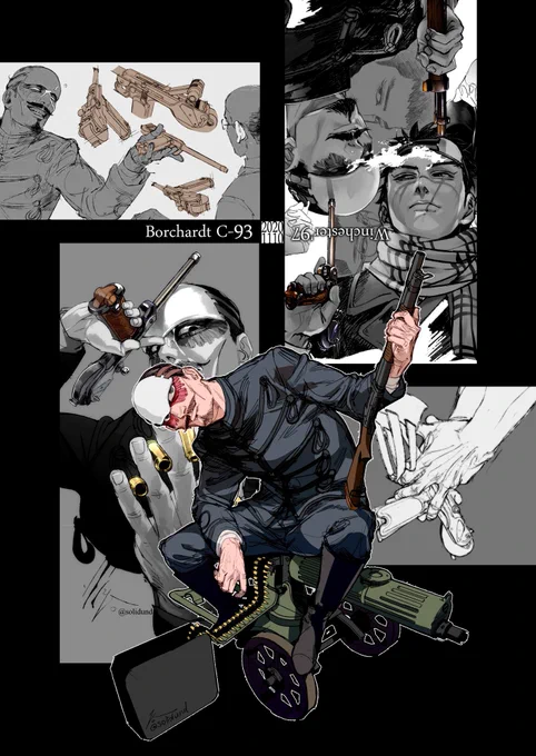 #いい銃の日 
過去絵のコラージュ 