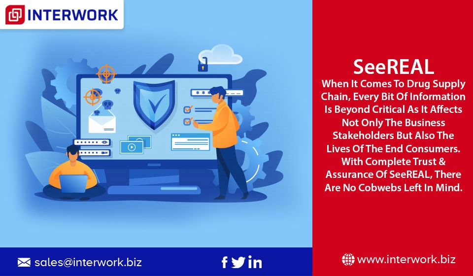 Interworksoft's tweet image. When it comes to #DrugSupplyChain, every bit of information is beyond critical as it affects not only the business stakeholders but also the lives of the end consumers. With complete trust and assurance of #SeeREAL, there are no cobwebs left in mind.
#InterworkSoftwareSolutions