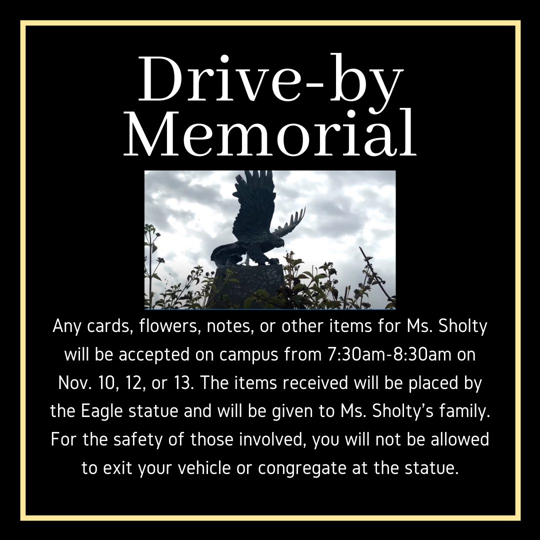 All of us here at Olympian ASB offer our sincere condolences to Ms. Sholty’s family. For those affected by her loss, we have added mental health resources in our bio. If you are able to, please consider supporting Ms. Sholty’s family here: