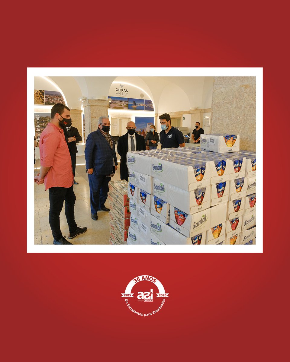 Este ano, devido às condições em que decorreram as atividades de receção aos caloiros do ensino superior, sobraram alguns bens alimentares do kit do caloiro. Decidimos dar 1 nova oportunidade a estes alimentos de chegar a quem mais precisa através de uma doação da AAL à CM Oeiras