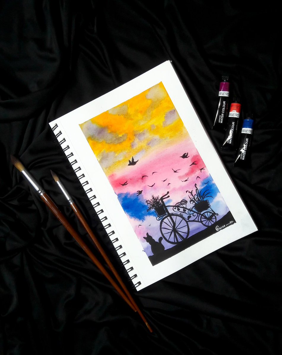 JiashaNath's tweet photo. Watercolour on paper 
#watercolor #art #watercolorpainting #painting #artwork #colors https://t.co/HKFEoWs94z