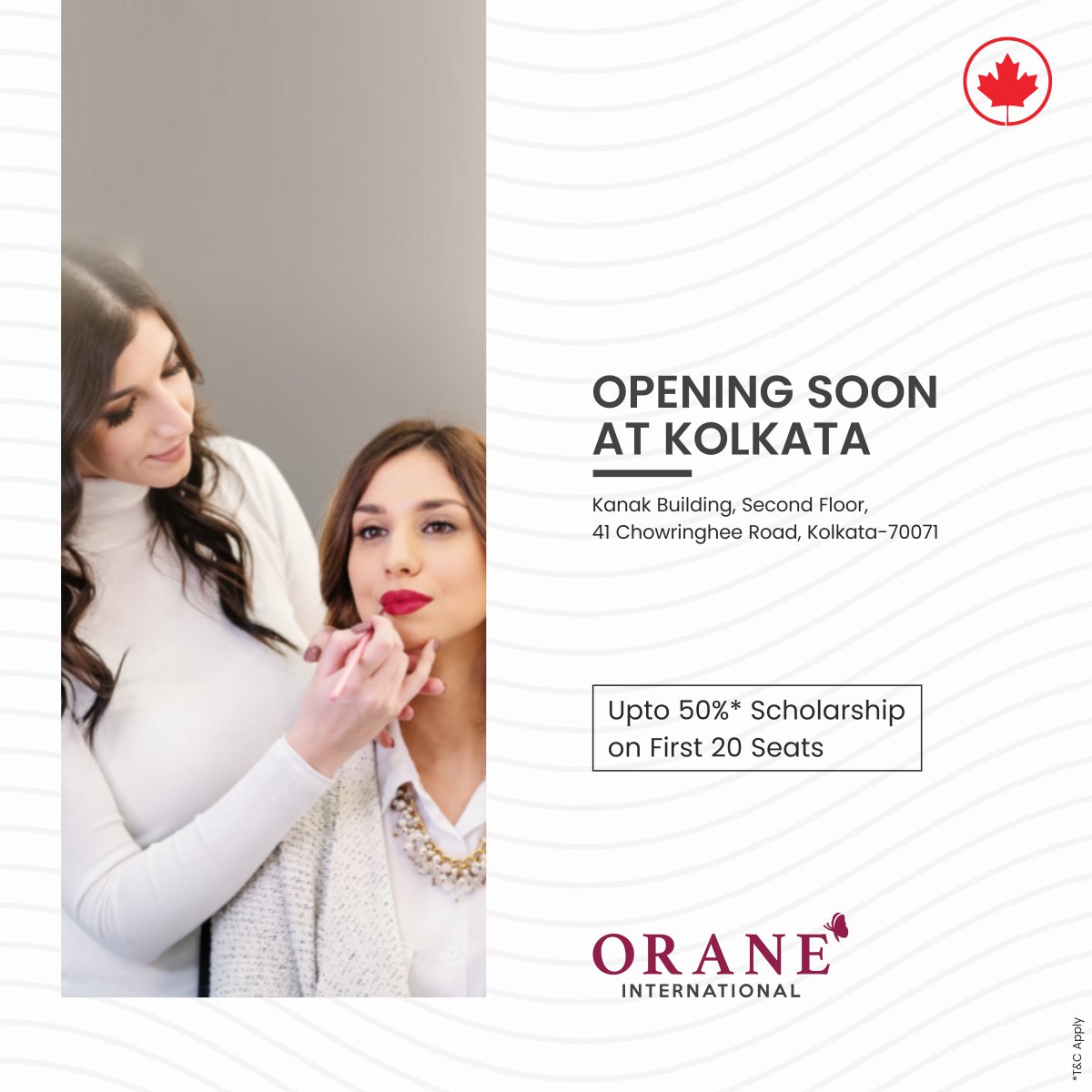 oraneofficial's tweet photo. Hurry Up !!!
Get upto 50% Scholarship on First 20 Seats.
Golden Opportunity to Start Your Career in beauty & Wellness. Reach us at 📞 8872-500-500
.
.
.
.
#oranekolkata #oraneinternationalkolkata #somethingnew #newinthecity #kolkata #orane #oraneinternational #nailartcourse https://t.co/RjmdKFWz3m