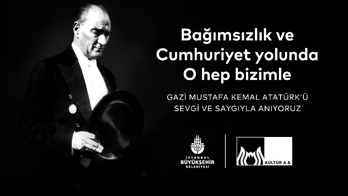Bağımsızlık ve Cumhuriyet yolunda O hep bizimle. Gazi Mustafa Kemal Atatürk’ü sevgi, saygı ve özlemle anıyoruz. #10Kasım