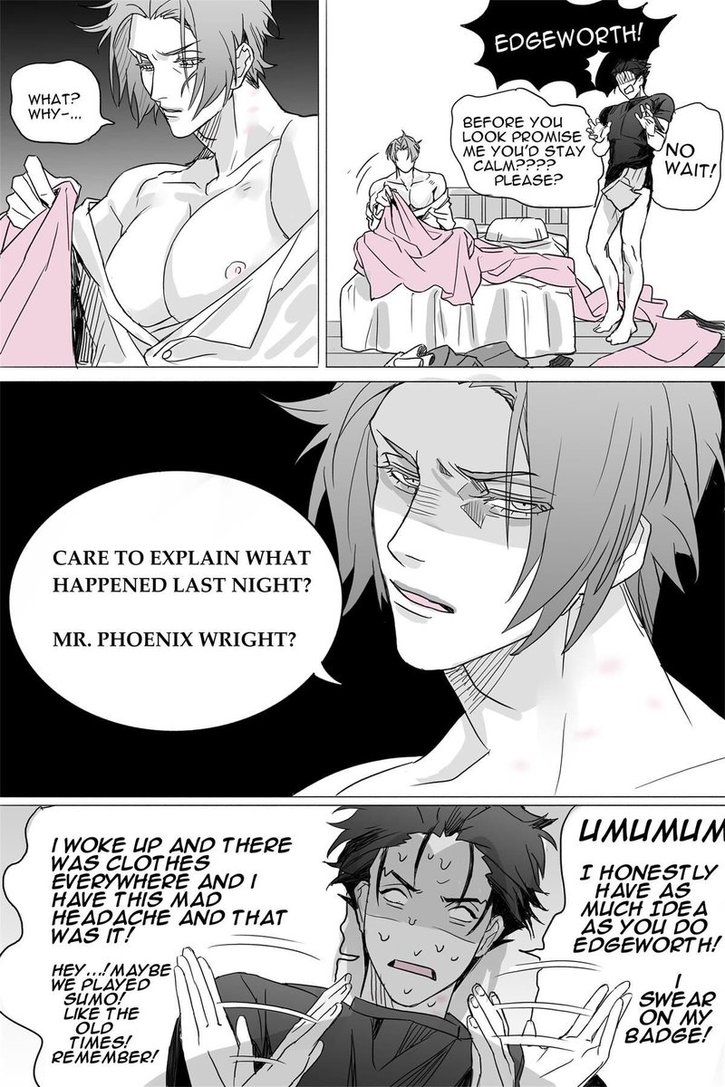 One Saturday noon #AceAttorney #narumitsu #逆転裁判 #ナルミツ #wrightworth