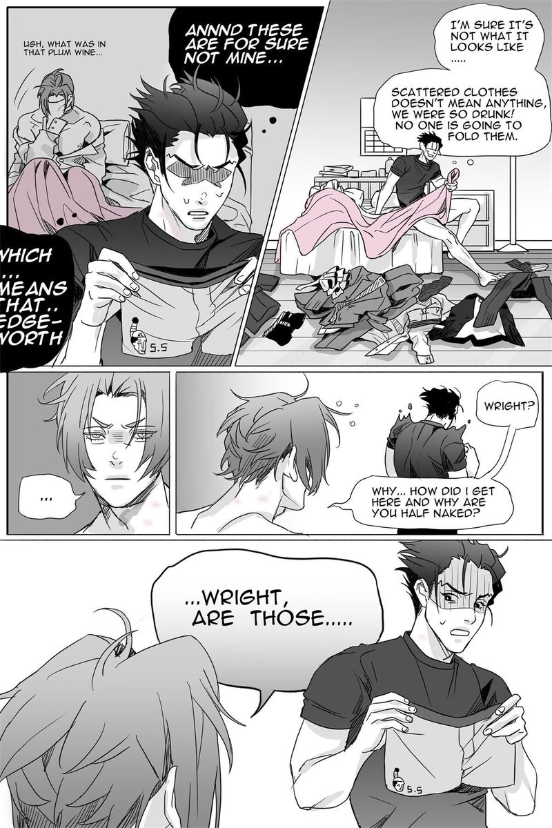 One Saturday noon #AceAttorney #narumitsu #逆転裁判 #ナルミツ #wrightworth