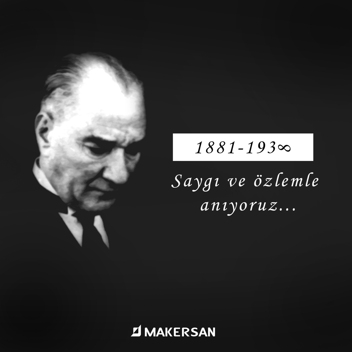 Makersan_Inc's tweet photo. #10Kasim #10Kasim1938 #Atamİzindeyiz https://t.co/SDfEtNNv6w
