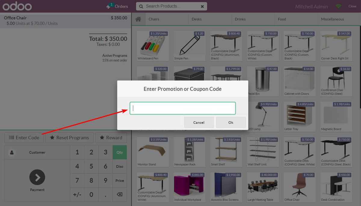 #Odoo R&amp;D peek: Coupons and promotional programs in point of sale.
i.imgur.com/W45fVB5.png
github.com/odoo/odoo/comm…
#odoord