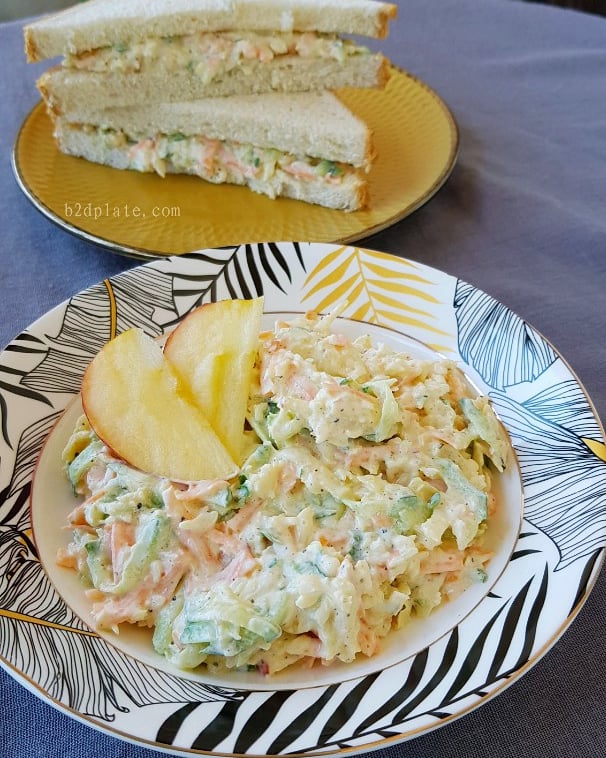 b2dplate's tweet photo. Worried about kids not eating apple? Then try this creamy apple slaw.
Make sandwich or rolls or serve with broasted. It pairs with lots of dishes. 

Check out the recipe here! 
https://t.co/8gzWMOrCAV

#b2dplate #easyrecipes #breakfastrecipes #breakfast https://t.co/8HOE4Ed7ss