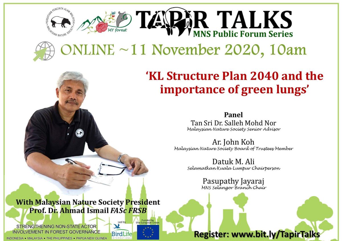 Paddle4Nature's tweet photo. #Tapirtuesday buzz for our free public forum tomorrow on #urban #green spaces. Register by today at https://t.co/kTJt3SQvC7 
#conservation #environment #nature #malaysia https://t.co/GIcSnNLWcz