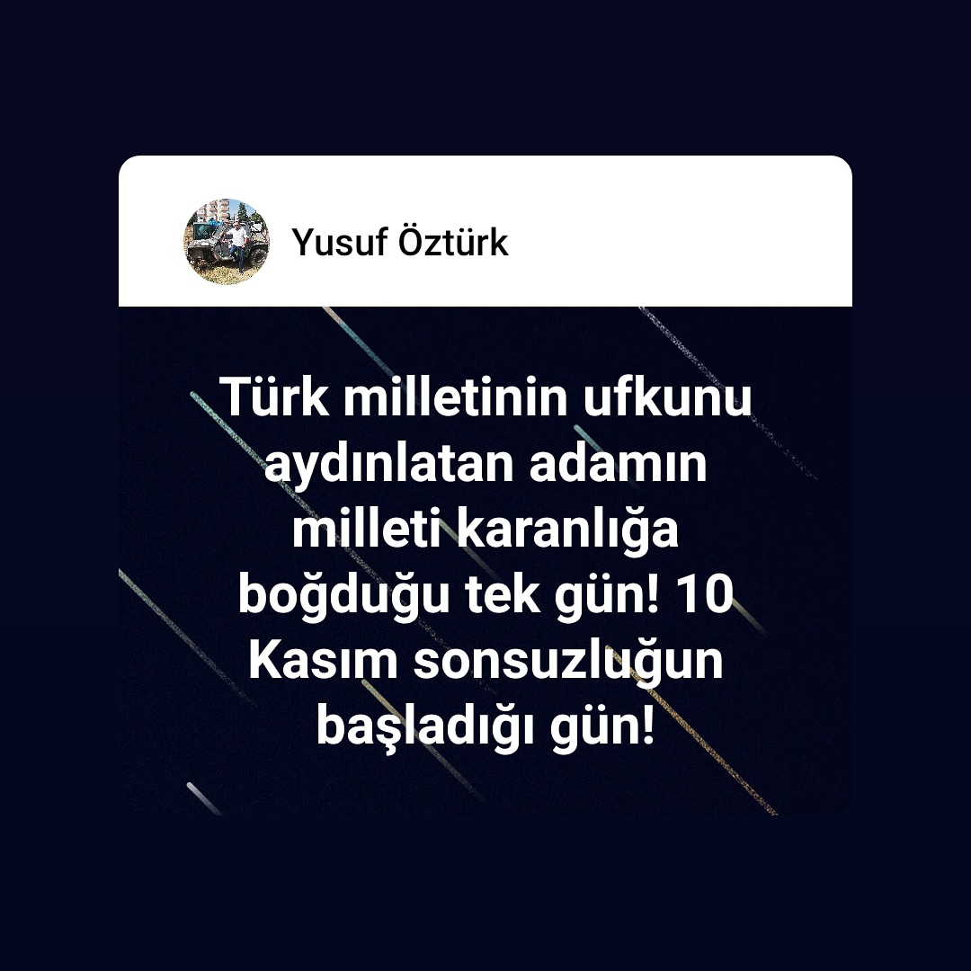 yusufstandup's tweet photo. #10kasım #atatürk #gazimustafakemalatatürk #türkiyecumhuriyeti https://t.co/iaUp2eCKGq