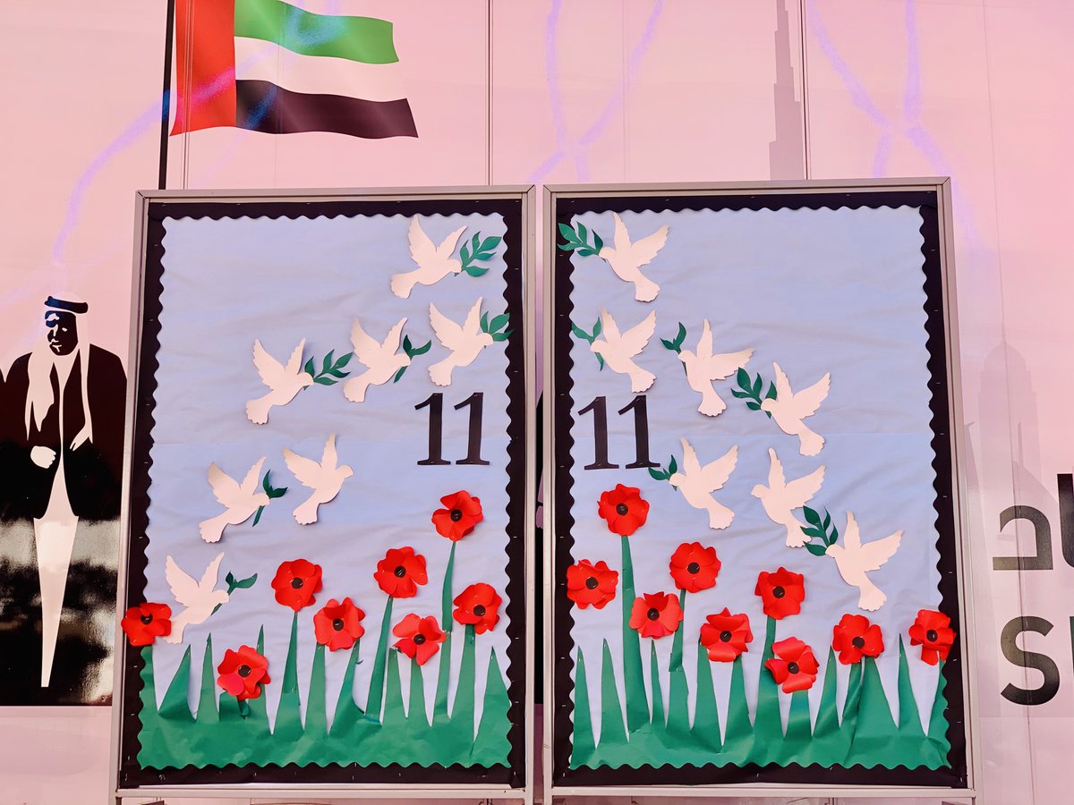 JESSHistoryDept's tweet photo. Great to see preparations underway for #RemembranceDay2020 here @JESSDubai #JESSHistory https://t.co/QBMCOPES9I