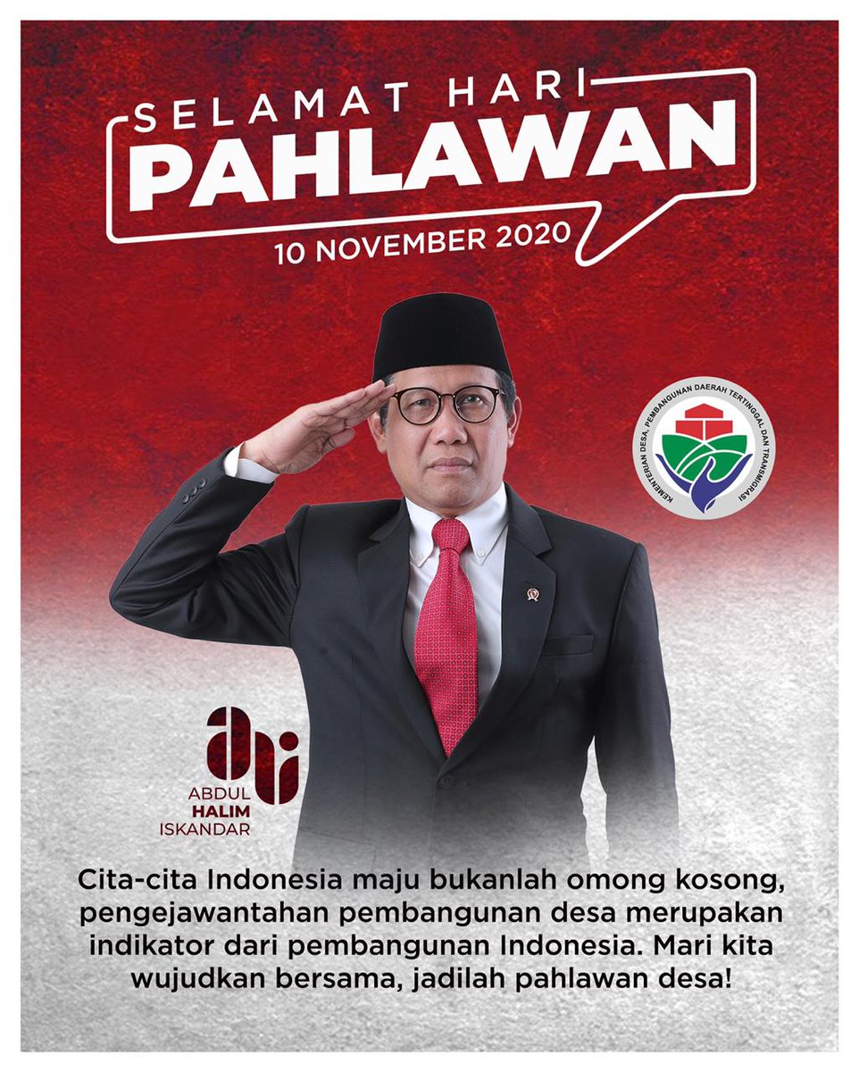 BuhariP3md's tweet photo. #PahlawanDesa 
Dengan semangat hari pahlawan, kami siap membangun desa, bismillah
@jokowi 
@halimiskandarnu 
@taufikmadjid 
@tppkemendes 
@Tppiprovbabel 
@P3MD_Bangka https://t.co/xMBHypReuM