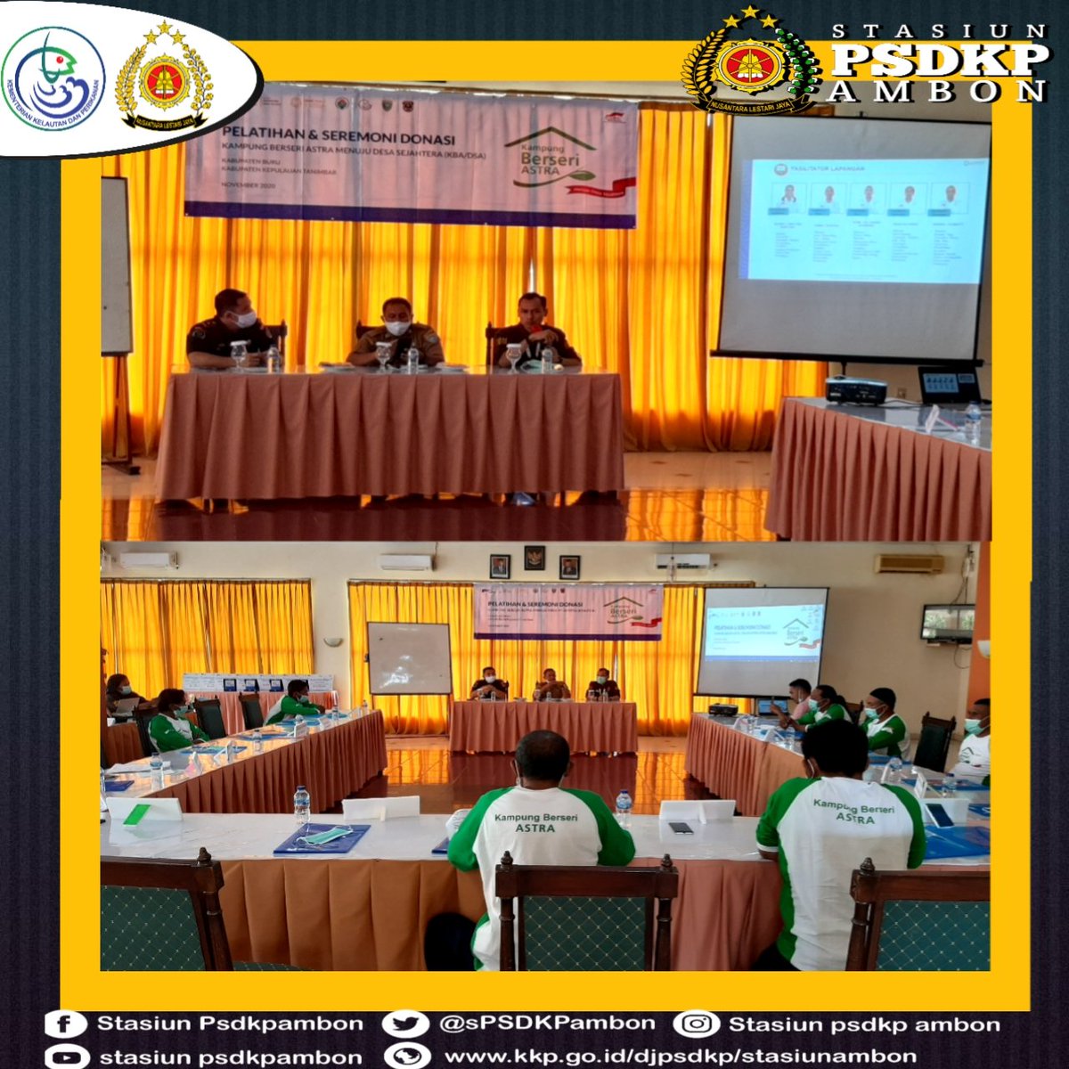 sPSDKPambon's tweet photo. Sahabat Bahari
Selasa, 10/11/20
@sPSDKPambon,menghadiri kegiatan Pendampingan Program Kampung Berseri Astra Menuju Desa Sejahtera yang di selenggarakan oleh UKM Center Fakultas Ekonomi Universitas Indonesia.
#PSDKPAmbon
#PSDKPhebat
#ManiseTalks
#LifeAtPSDKPAmbon https://t.co/f8wBFycmxa