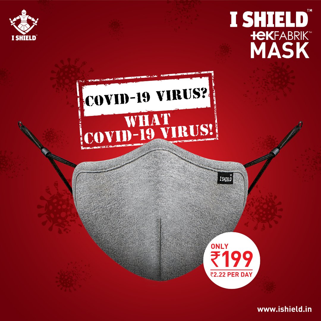 IshieldIndia's tweet photo. Be safe. Step out confidently during the pandemic, with a mask that not just protects you but
also kills the Covid-19 virus. Ishield is a unique 6-layer, IS 212 molecule reinforced mask. Tested
and approved by reputed international laboratories. 
#IShield
#MadeInIndia
#KillerMask https://t.co/I5xXWjapwM