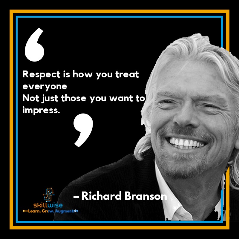 SkillwiseS's tweet photo. Respect is a two-way street, if you want to get it, you’ve got to give it 🙌
.
.
.
.
@richardbranson
#RichardBranson #Respect #respecteverybody #giverespecttakerespect #twoway #quoteoftheday #tuesdaythought #tuesdayvibe #Inspiration #upskill #skillwise https://t.co/v9gNb0pFWG