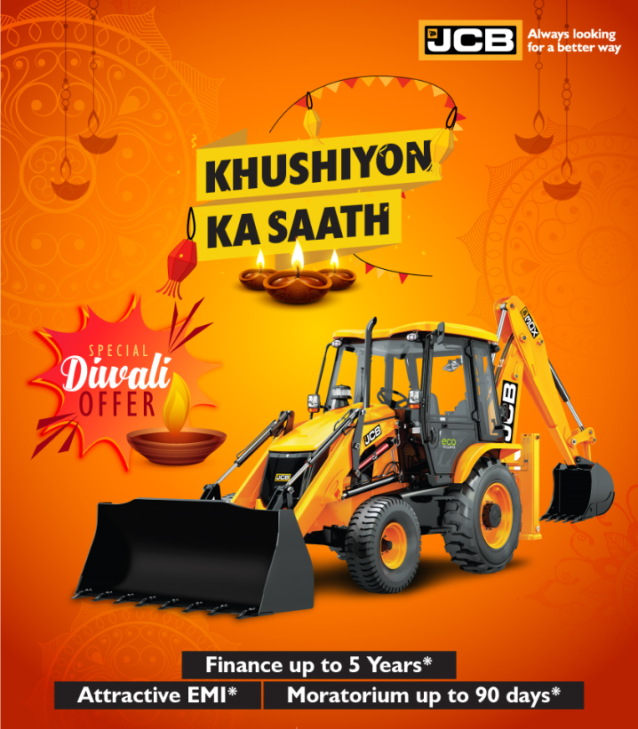 JCBIndiaLtd's tweet photo. This Diwali don’t miss out on the offers on JCB range of products. Contact your nearest dealer today. Hurry! Offer valid till 30th November 2020. #DiwaliOffers #NovemberOffers #FestiveOffers #BackhoeLoaderOffers #ExcavatorsOffers #WheeledLoaderOffers #JCBOffers #Offers2020 https://t.co/IiFKTv8HQh