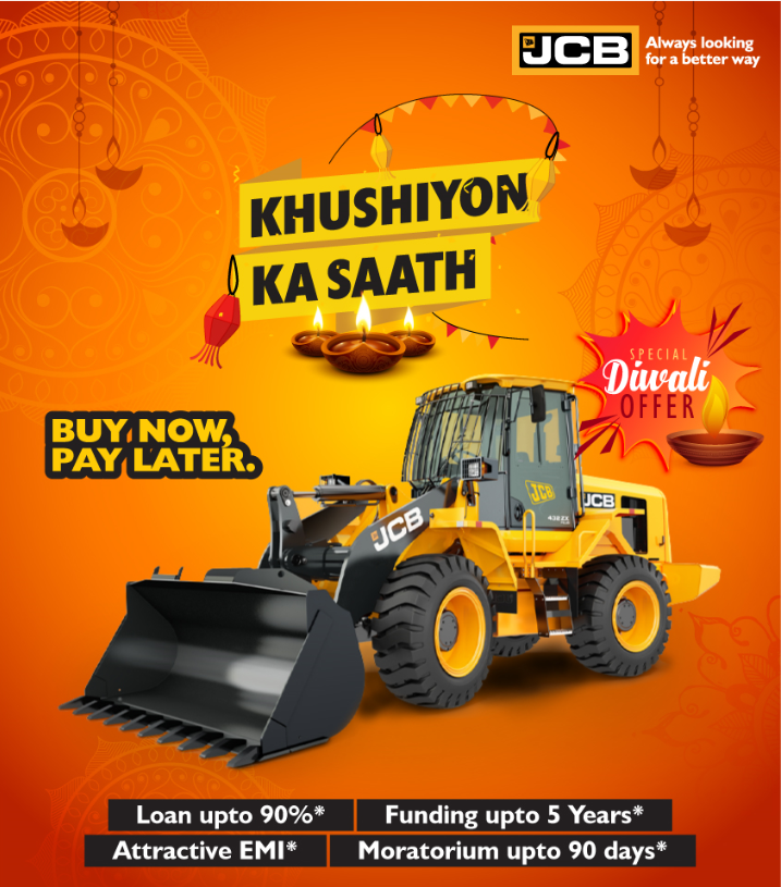 JCBIndiaLtd's tweet photo. This Diwali don’t miss out on the offers on JCB range of products. Contact your nearest dealer today. Hurry! Offer valid till 30th November 2020. #DiwaliOffers #NovemberOffers #FestiveOffers #BackhoeLoaderOffers #ExcavatorsOffers #WheeledLoaderOffers #JCBOffers #Offers2020 https://t.co/IiFKTv8HQh