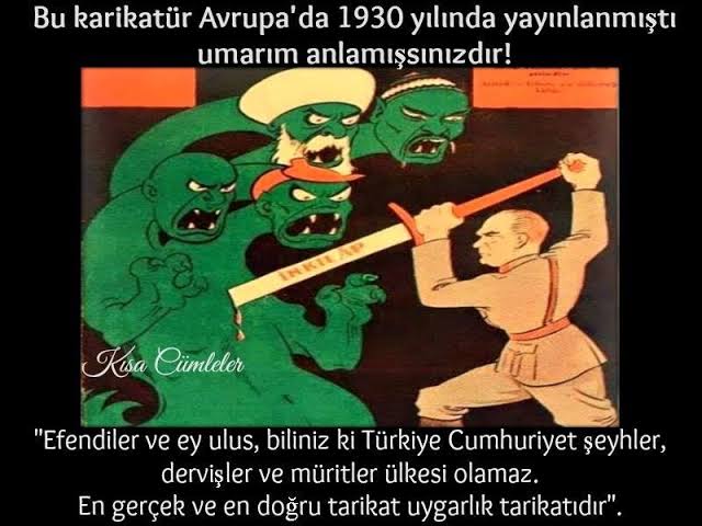 Zamanında Atam bunlara nasıl koyduysa vefatının 82 . yılı olmuş ama hala sesleri çıkmaya devam ediyor...
Kişi Müslüman #Atamİzindeyiz