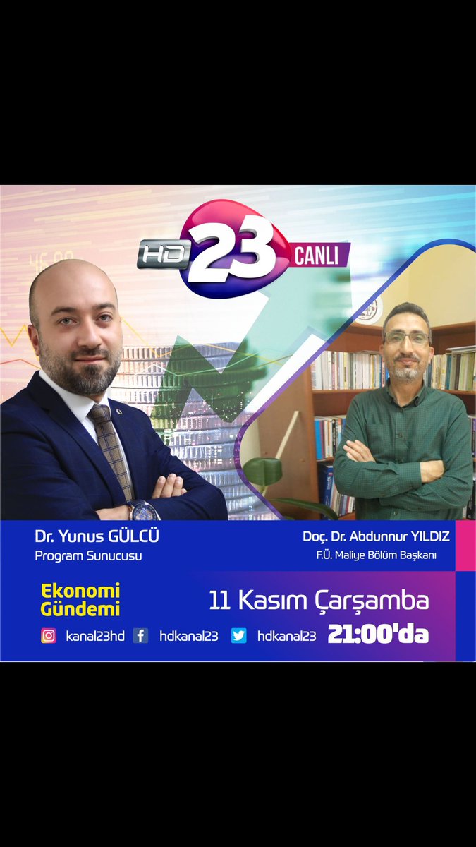Yunus Gülcü hocamızın sunduğu Ekonomi Gündemi programında 2021 bütçesini ve güncel ekonomik gelişmeleri konuşacağız. Bekleriz..