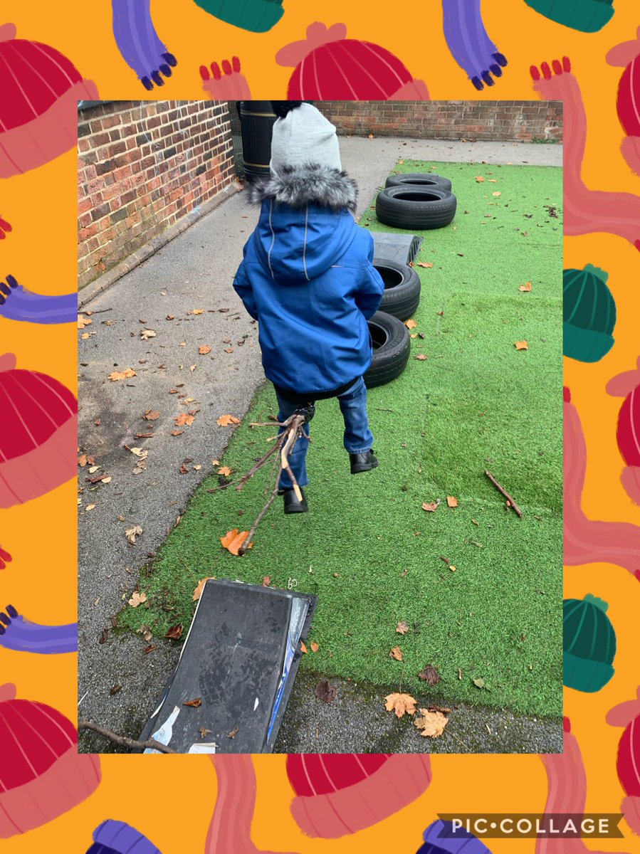 WoodfieldPS's tweet photo. Today is our day to visit the Early Years. The children always love their time outside and love to explore every opportunity to practise their skills, whether that’s phonics, measuring, spell making or broomstick flying! 🧹 🧙 https://t.co/DEgNEGq43g