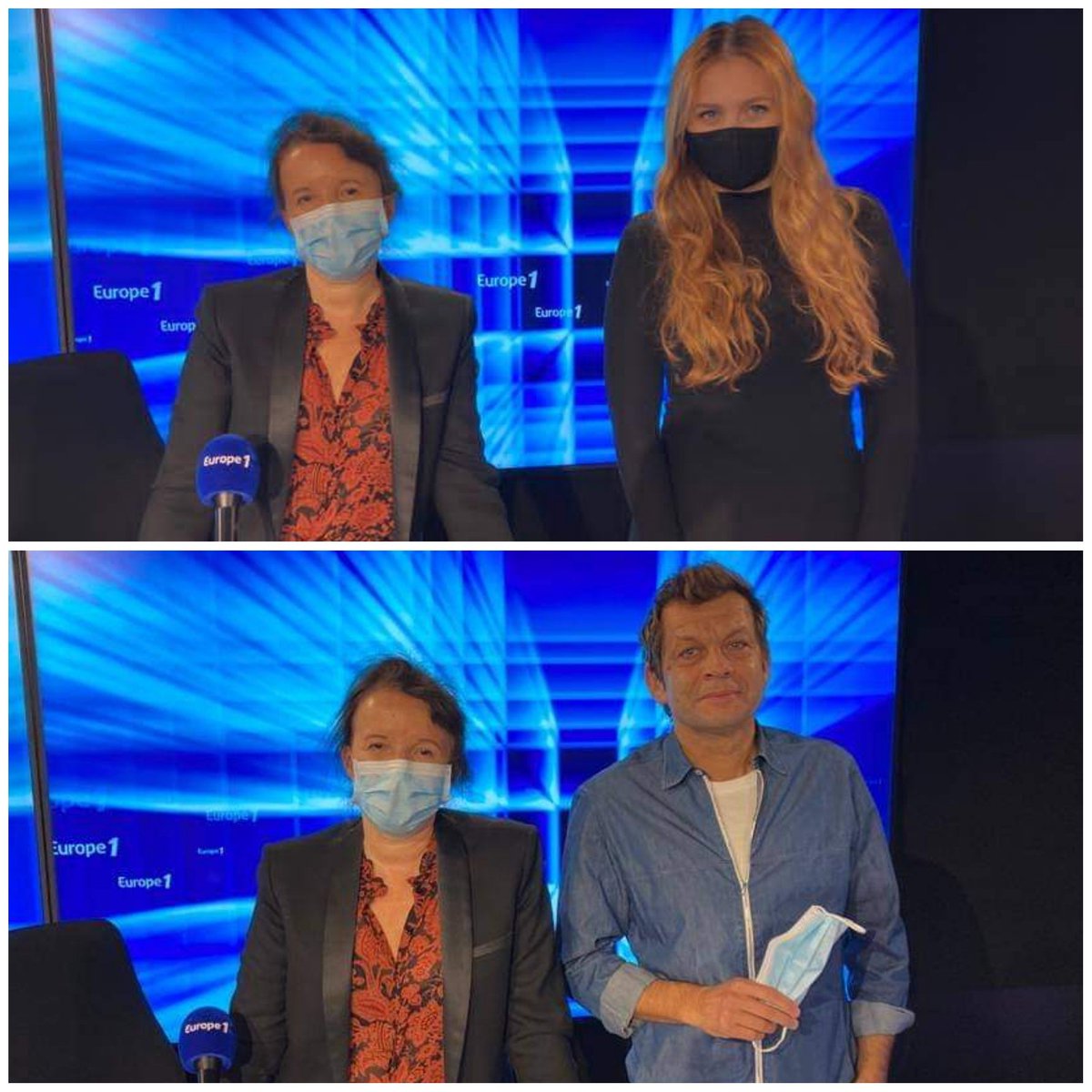 anne_roumanoff's tweet photo. Rendez-vous dans 15 minutes sur @Europe1 pour #çafaitdubien 📻🎙️ ce matin nous recevons #seemone et #laurentmariotte ☀️ à mes côtés @lealando @laurent_barat @regismailhot 😉 on vous attends https://t.co/9Lyhu9bQNi