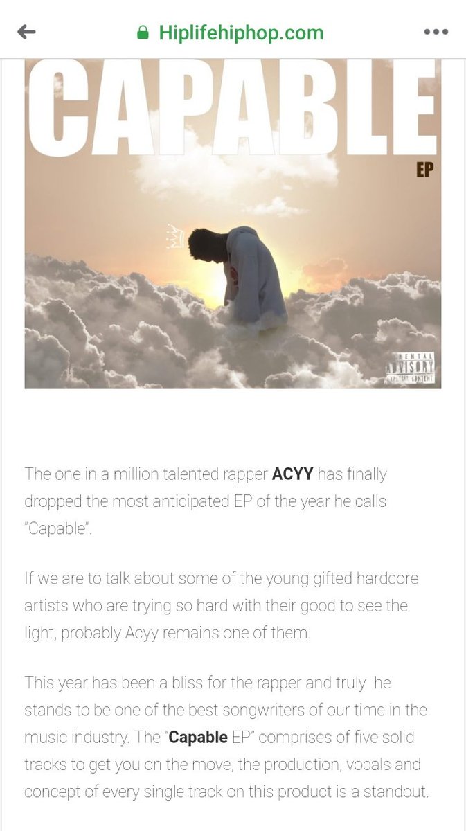 AcyyGh's tweet photo. #CapableEP 💪
ACYY Capable EP
Stream &amp; Download 👇| via @HipLifeHipHop
https://t.co/gQiBZLZzYO https://t.co/OKoDeELqQe