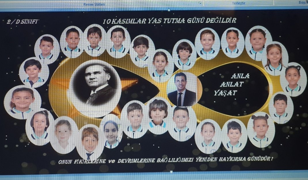 SehitOz's tweet photo. #ŞehitAstsubayHilmiÖzİlkokulu 2/D Sınıfı öğrencileri ve öğretmenleri Gürkan İlkhan'ın 10 Kasım Etkinliği https://t.co/HDrJIVK73L
