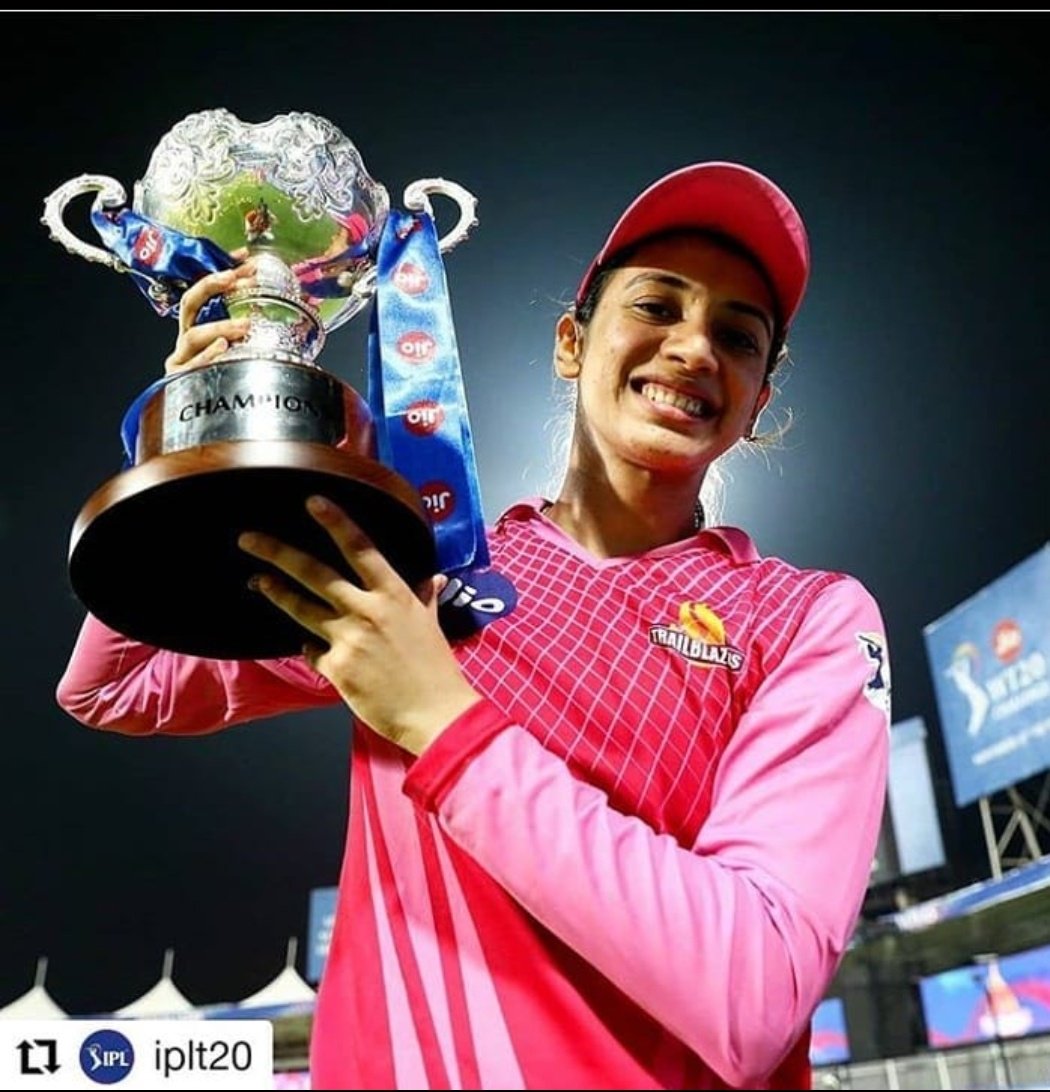 ShailendraPipl2's tweet photo. #congratulations Star Cricketer 
#SmritiMandhana 
#WT20Challenge https://t.co/n8tKierCep