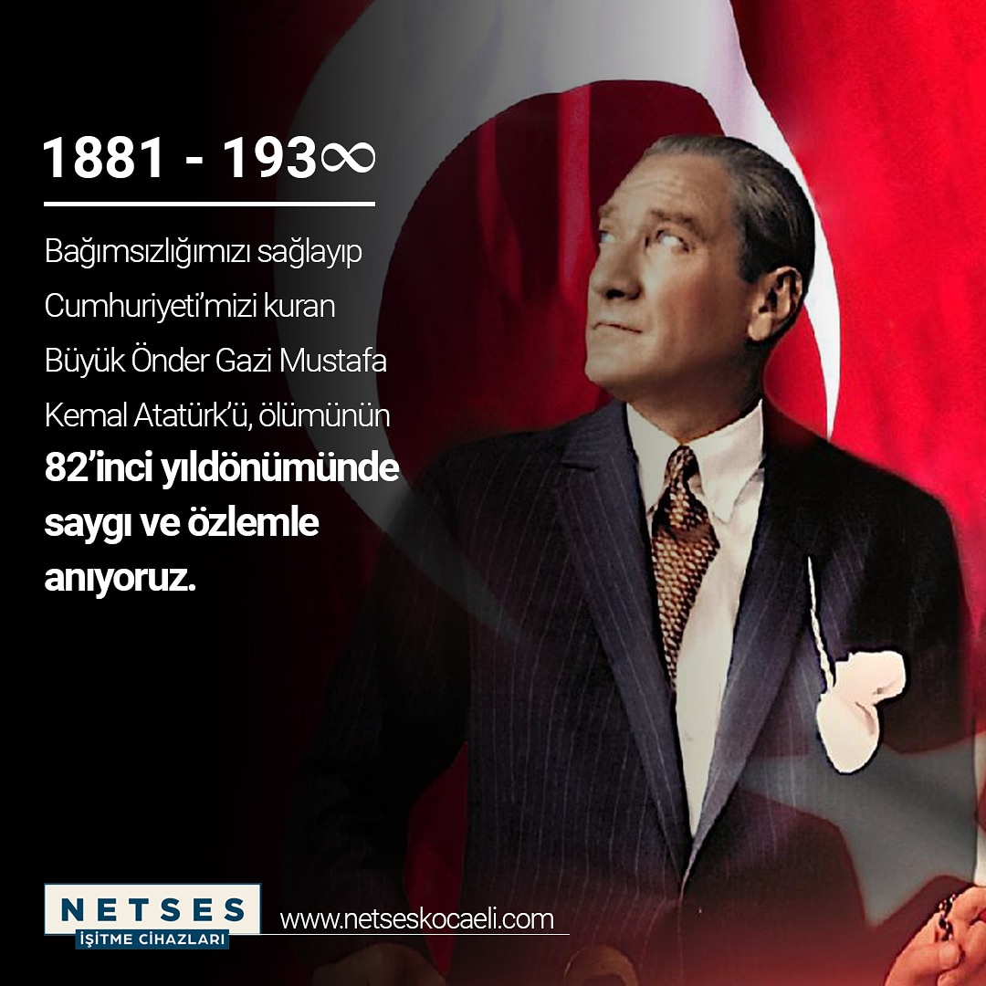 Büyük önder Mustafa Kemal Atatürk'ü sevgi, saygı ve özlemle anıyoruz.

#10Kasim1938 #10Kasim #mustafakemalatatürk