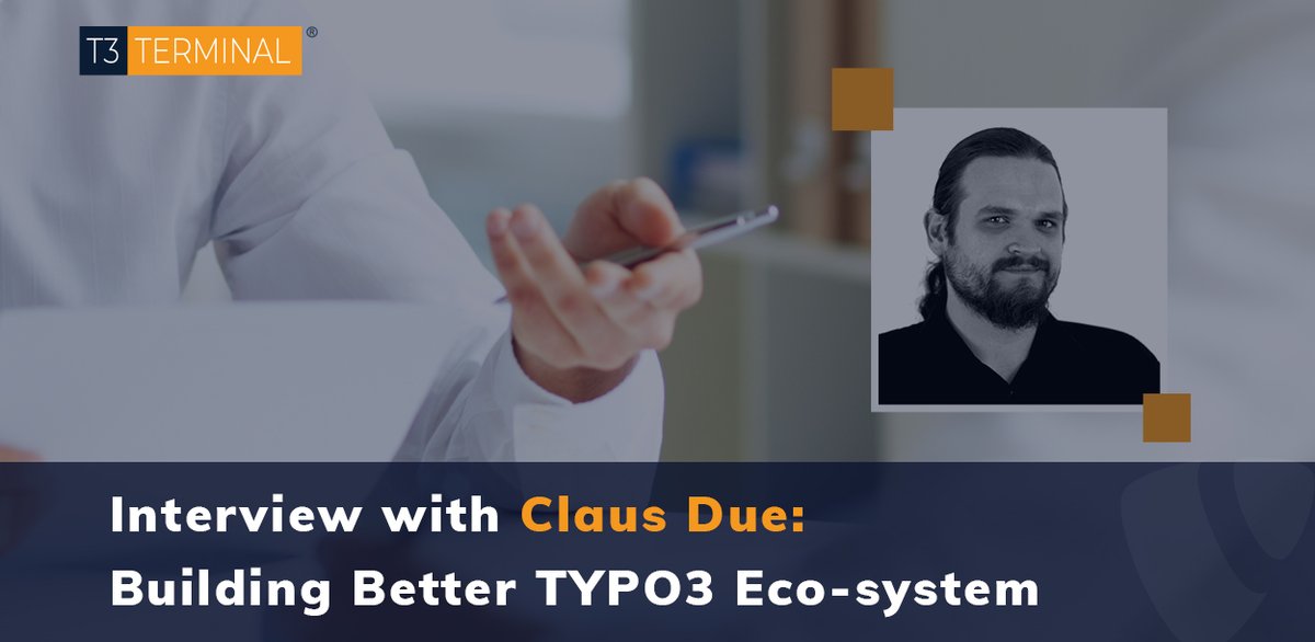 t3planet's tweet photo. Welcome to #TYPO3_Interview Series-6⃣!
We're pleased to share the honest interview of the TYPO3 Fluid man @NamelessCoder - https://t.co/DjLI1YZhuo
Stay tuned with the #TYPO3 interview for the next series to communicate about TYPO3 Eco-system & OpenSource!🧡
#T3Terminal https://t.co/lmCLrOknJg