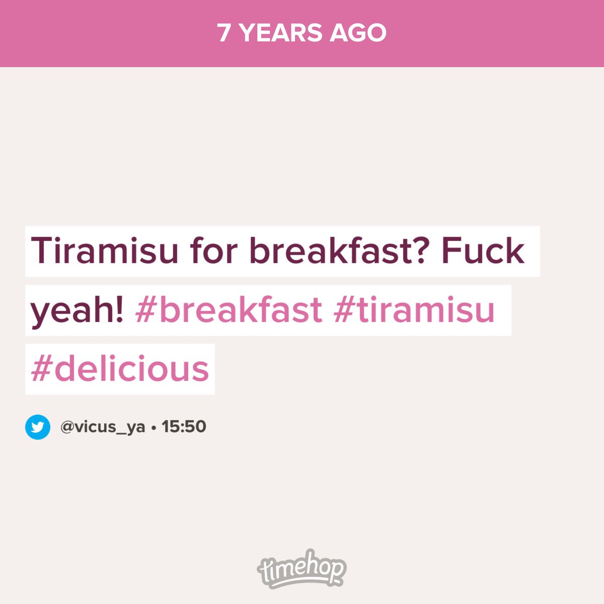vicus_ya's tweet photo. Keeping up the traditions here @breakfast @tiramisu https://t.co/ZB0H2zeJvN