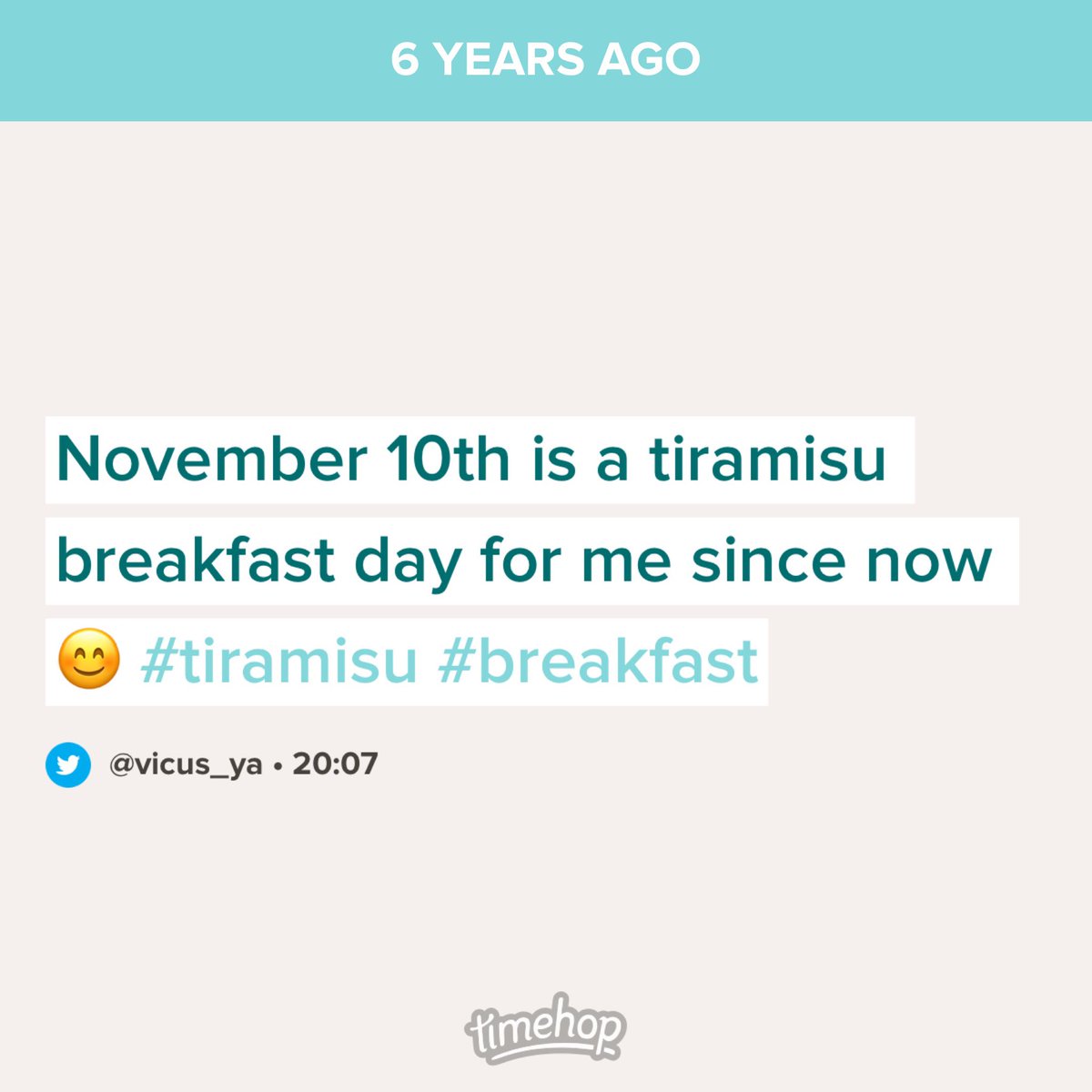 vicus_ya's tweet photo. Keeping up the traditions here @breakfast @tiramisu https://t.co/ZB0H2zeJvN