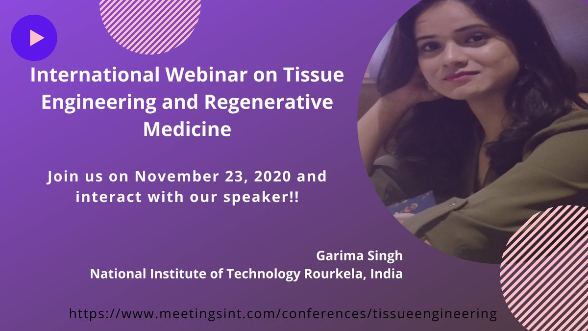 Find out how to exploit the output from your #TissueEngineering research with discussion who have already had success in this field at #TissueEngineering_webinar which is going to be held on November 23, 2020.
Confirm your presence today: meetingsint.com/conferences/ti…